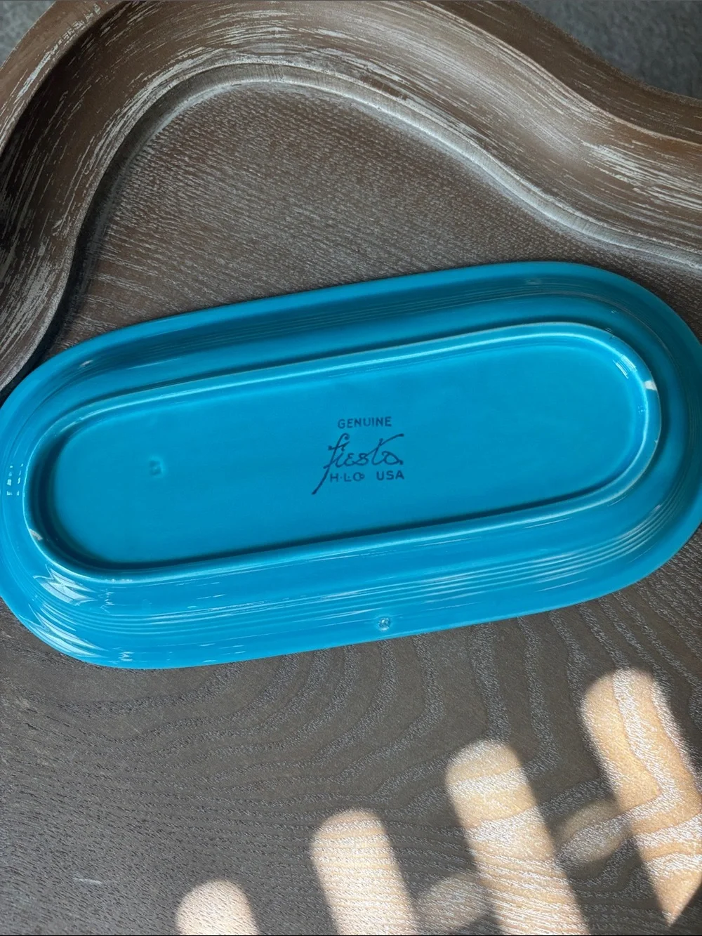 Fiestaware Original 1950’s Aqua Oblong Serving Dish